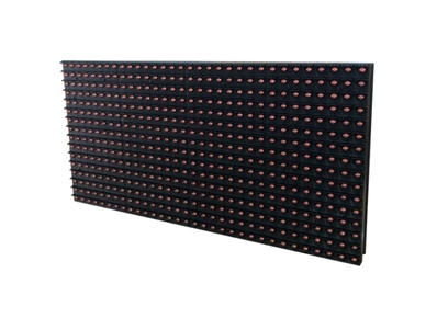 社区户外LED显示屏安装-P10单红LED显示屏